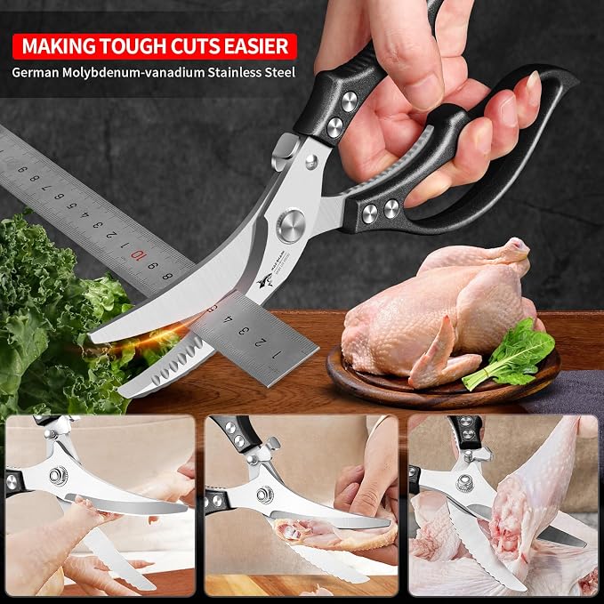 MAD SHARK Professional Heavy Duty Poultry Shears - Image 4