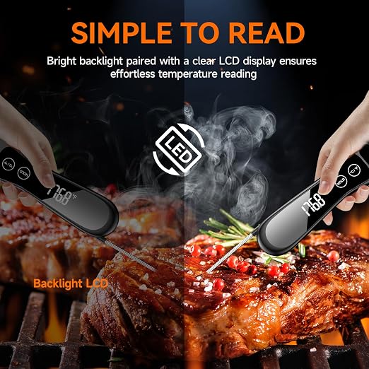 Meat Thermometer Digital 1 Second Instant Read Food Thermometer - Image 5