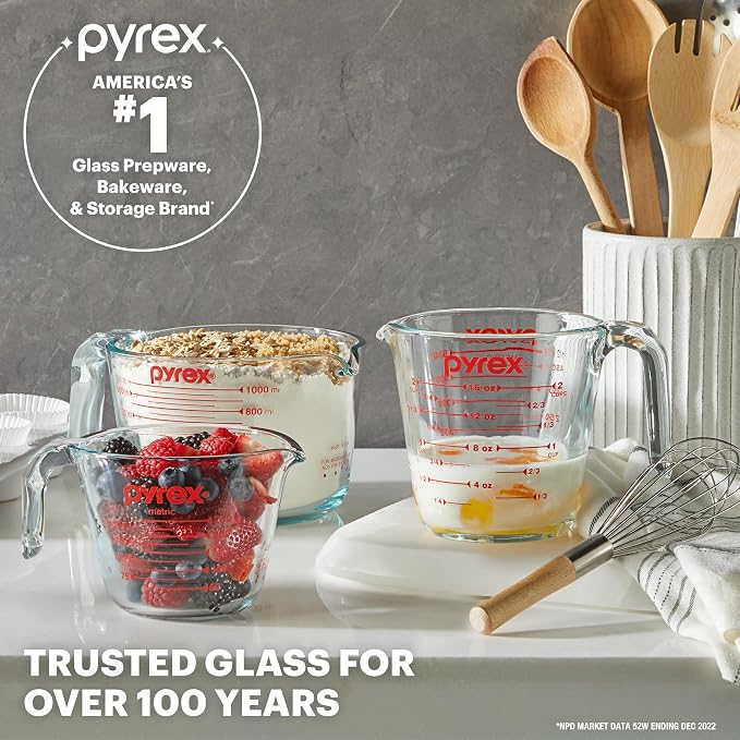 Pyrex Essentials Glass Measuring Cups Set, Measuring Cups - Image 5