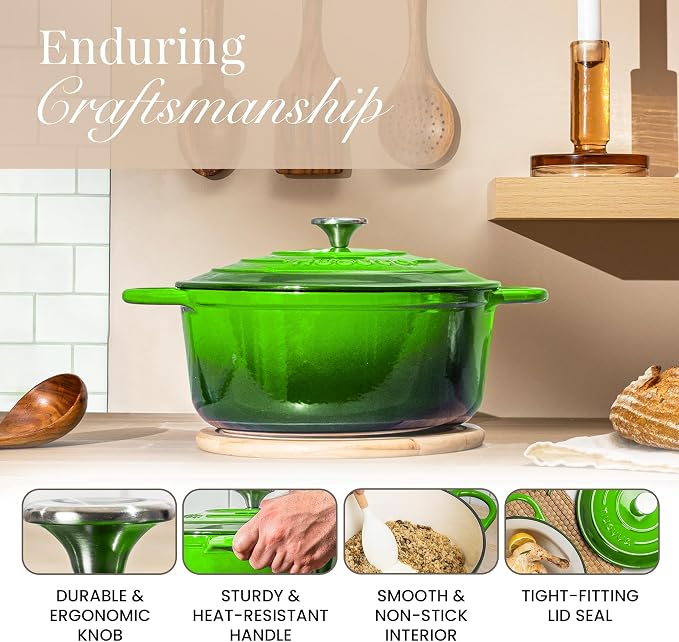 Nuovva Enamelled Cast Iron Dutch Oven Pot - Image 7