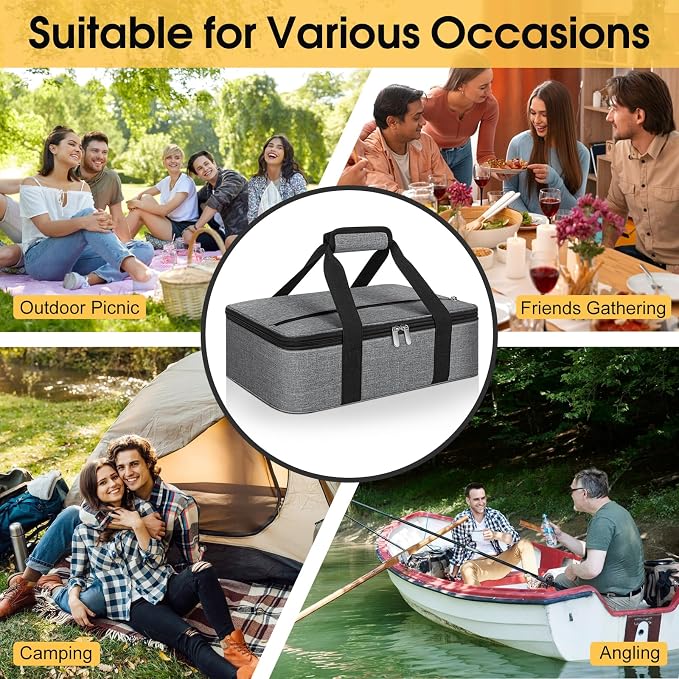 Insulated Casserole Carrier, Portable Casserole Carrier - Image 5