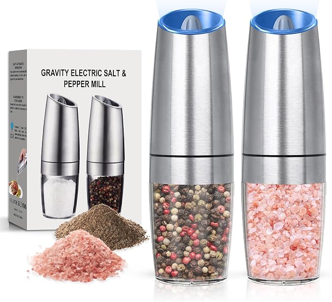 Battery Operated Salt And Pepper Grinder Set by Unknown