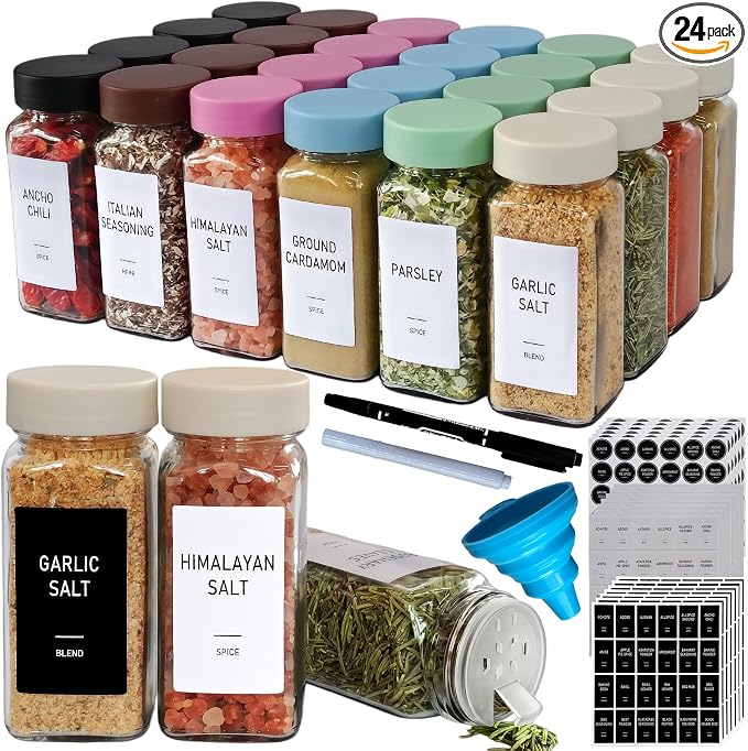 Spice Jars with Labels by Unknown