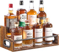 YQBRAO 2-Tier Liquor Bottle Display Shelf, Coffee Syrup Rack Organizer by Unknown