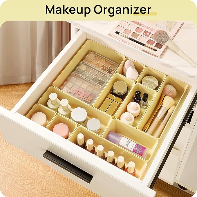 Vtopmart 25 PCS Plastic Drawer Organizers Set, 4-Size Versatile Bathroom and - Image 4