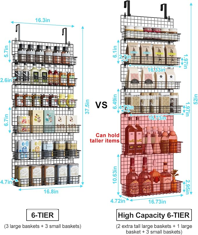 JKsmart High Capacity 6-Tier Spice Rack Organizer - Image 2