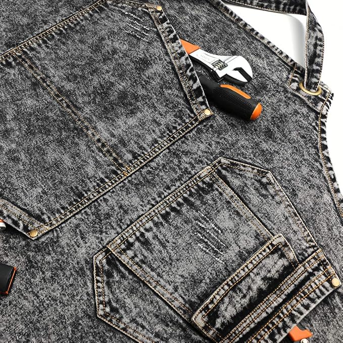 Jeanerlor - Denim Apron with Pockets - Image 8