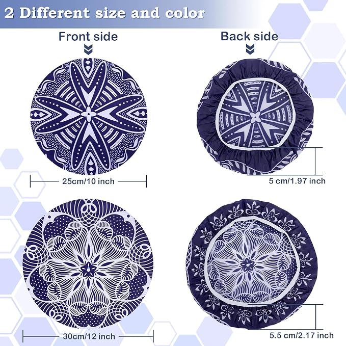 2 Large Reusable Beeswax Bowl Covers - Image 3