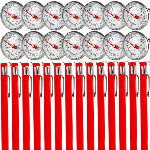 14 Pcs Stainless Steel Food Thermometer by Swakuta