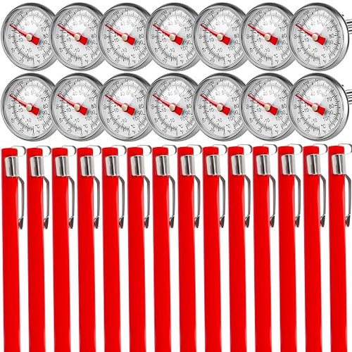 14 Pcs Stainless Steel Food Thermometer by Swakuta