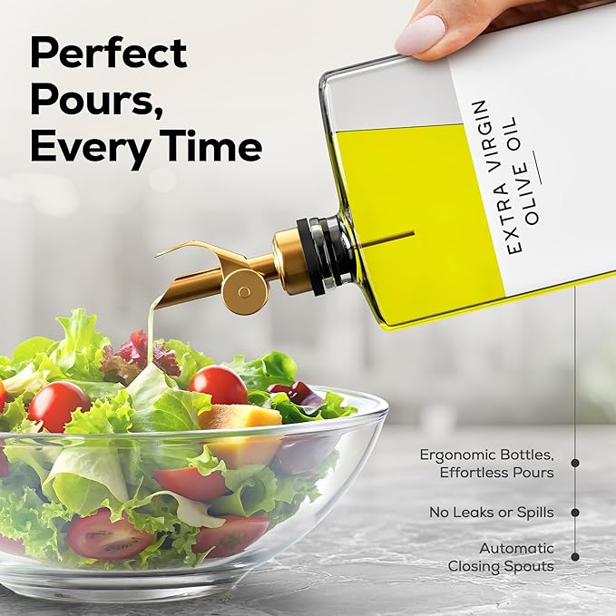 Glass Olive Oil Dispenser Bottle - Image 4