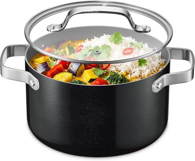 Bakken 5 Quart Ceramic Coated Stock Pot by BAKK%C3%8BNMASTER