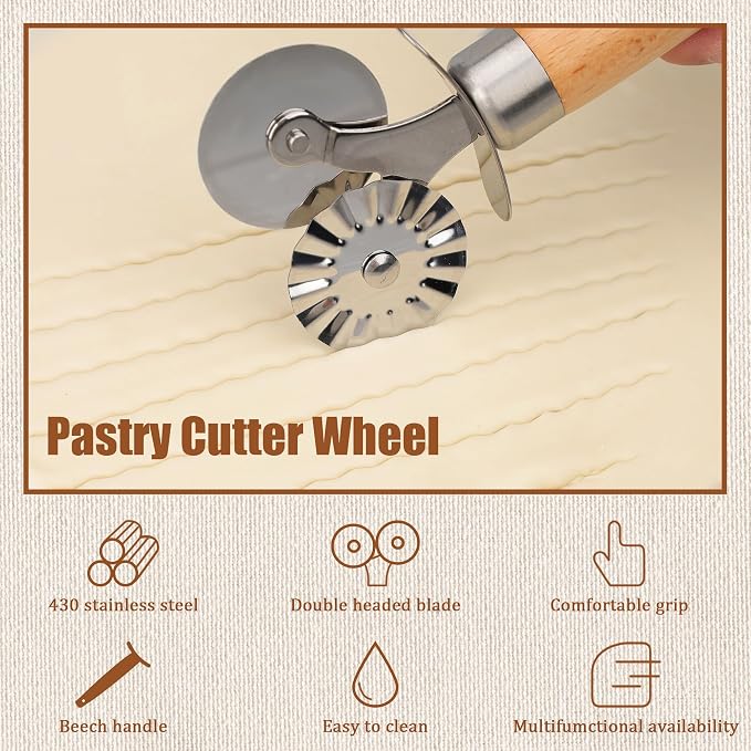 Pastry Cutter Double Wheel - Image 4