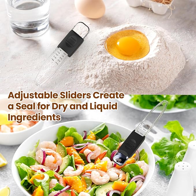 Professional Adjustable Measuring Spoons Set of 2#2258, Fits in Spice Jars - Image 5