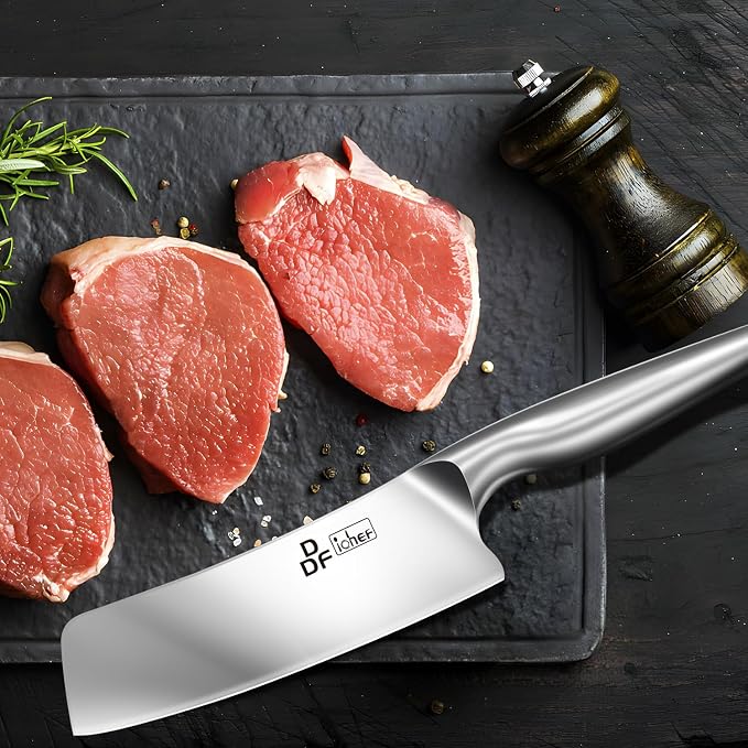DDF iohEF Nakiri Kitchen Knife, Chef's Knife In Japanese Stainless Steel - Image 7