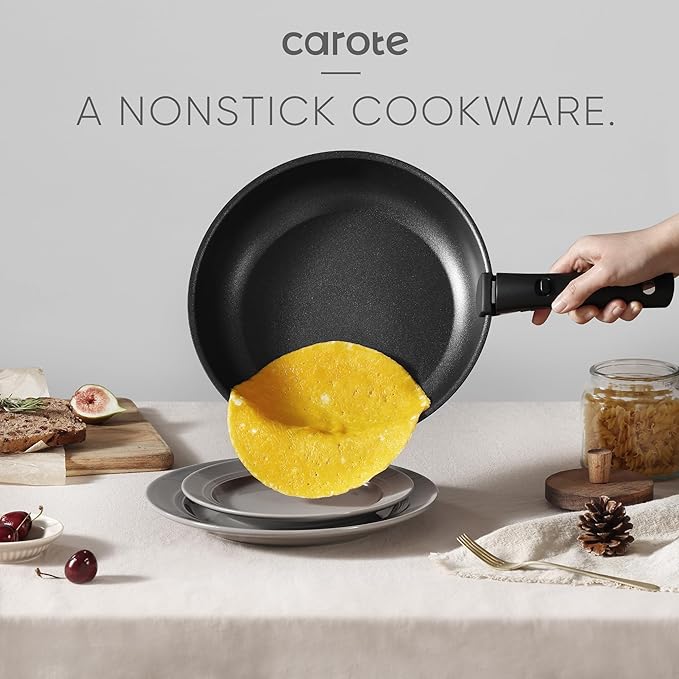 CAROTE 19Pcs Pots and Pans Set Non Stick, Cookware Set Detachable Handle - Image 3