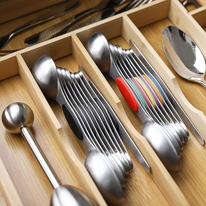 Magnetic Measuring Spoons Set Stainless Steel Dual Sided Stackable Teaspoon - Image 7
