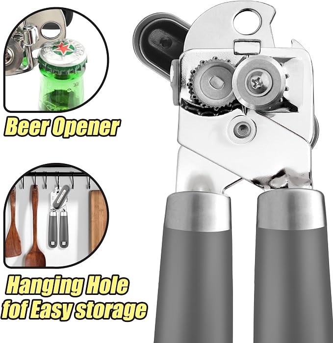 Can Opener, No-Trouble-Lid-Lift Manual Handheld Can Opener - Image 6