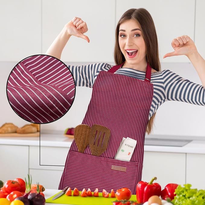 BeLuyi 2 Pack Adjustable Bib Apron - Image 4