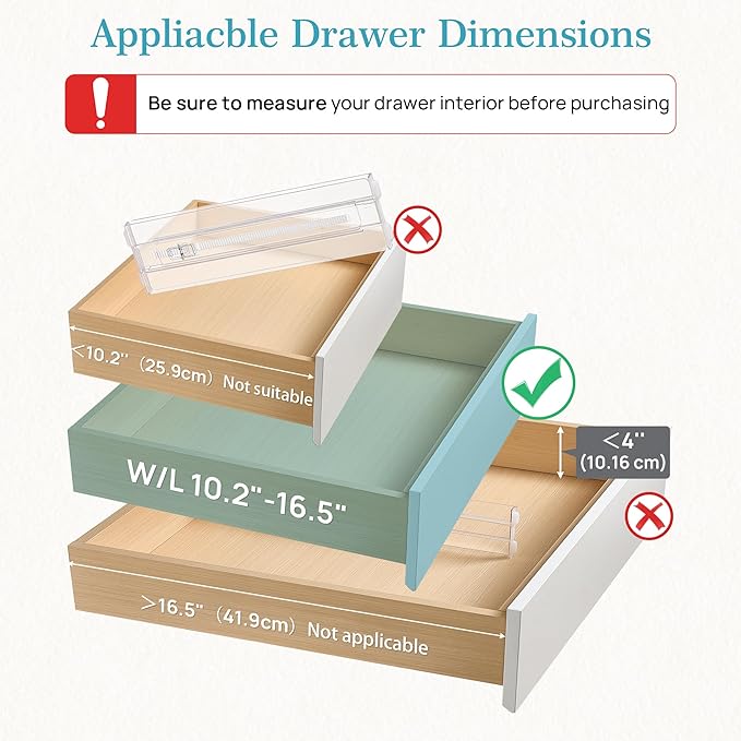 Vtopmart 18 Pack Drawer Dividers - Image 2