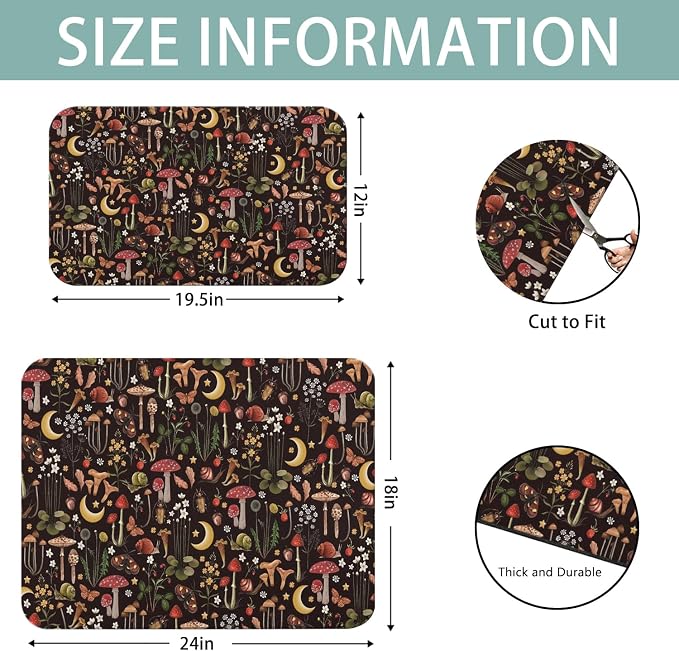 Dish Drying Mat for Kitchen Counter 2 Pack - Image 5
