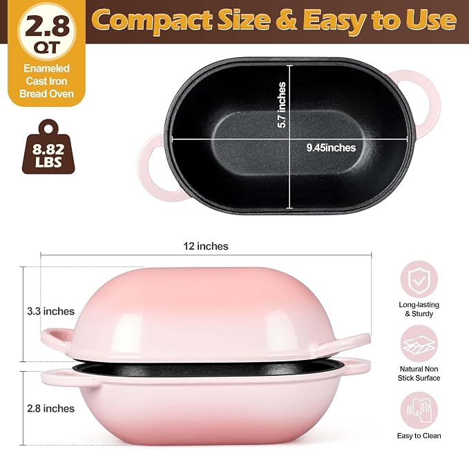 Homikit Enameled Cast Iron Dutch Oven - Image 2