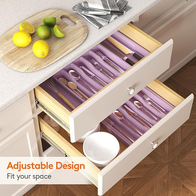 Lifewit Silverware Drawer Organizer, Expandable Utensil Tray - Image 8