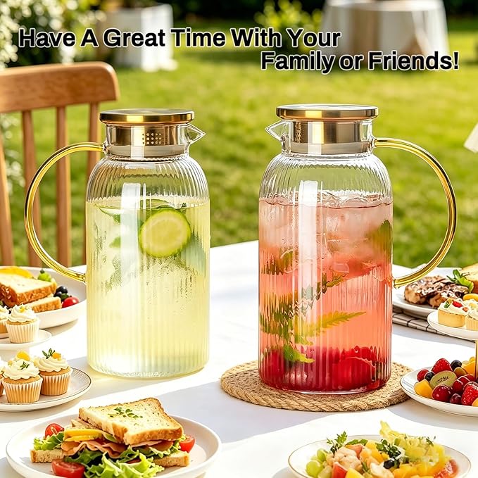 Buaic 2 PACK Glass Pitcher - Image 5