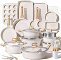 CAROTE 44pcs Pots and Pan Set Nonstick, Cookware Sets, Cooking Set Non Stick by CAROTE