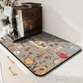 Super Absorbent Anti-Slip Silicone Dish Drying Mats by Kuyig+Home
