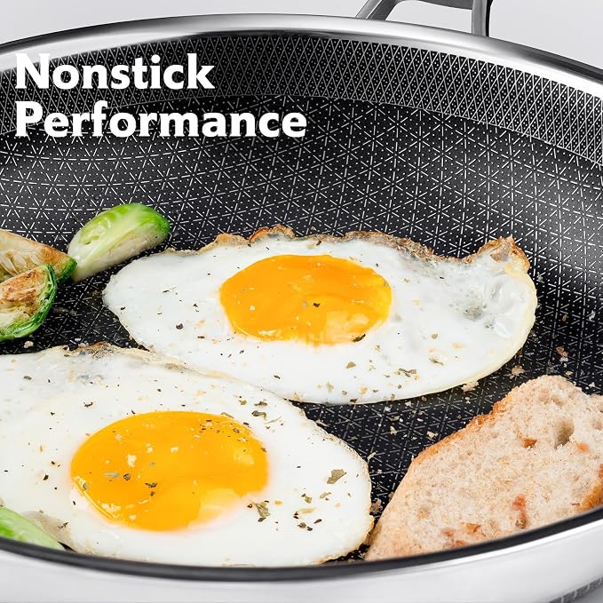 SNOWCLAD Hybrid Pans Set Nonstick - Image 2
