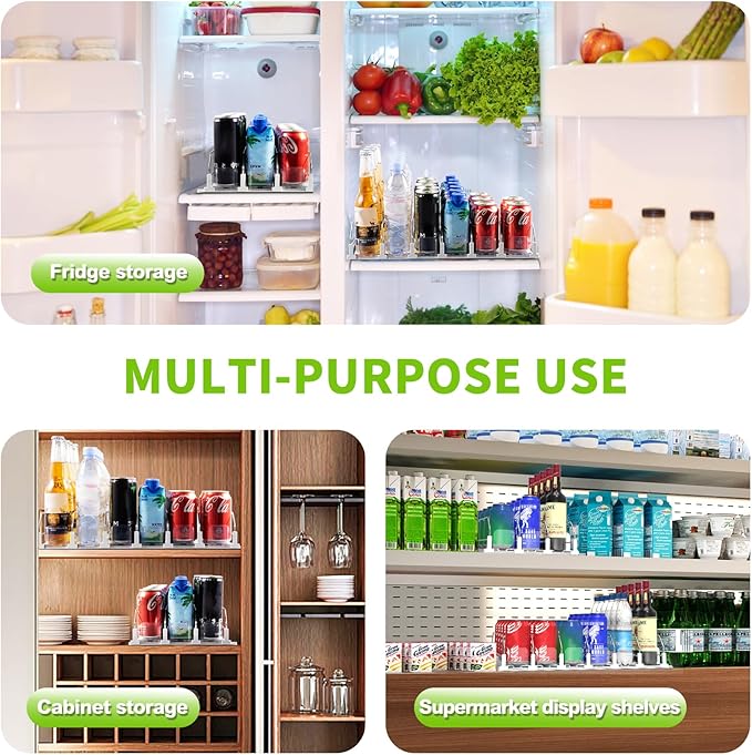 Coanto Drink Organizer for Fridge, Soda Can Dispenser for Refrigerator - Image 5