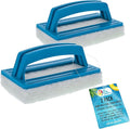 U.S. Pool Supply Hand-Held Pool Scrub Brush, 2 Pack by USPoolSupply