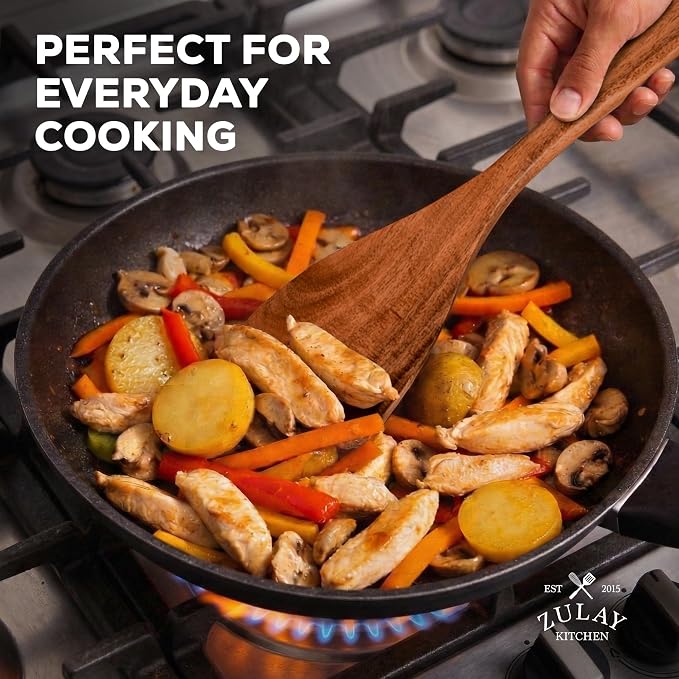 Zulay Kitchen 10-Piece Wooden Spoons - Image 6