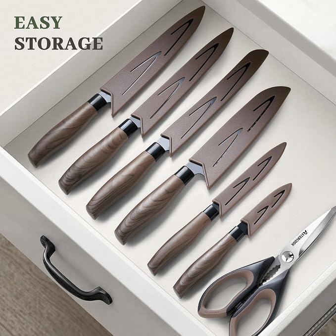 Astercook Knife Set, 13-Piece Kitchen Knives Set - Image 8