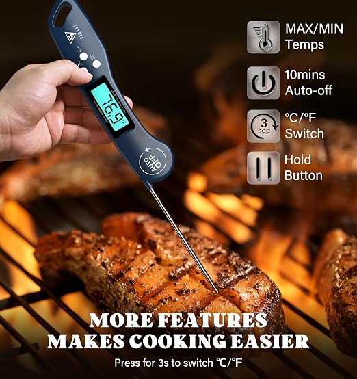 DOQAUS Digital Meat Thermometer, Instant Read Food Thermometer - Image 5