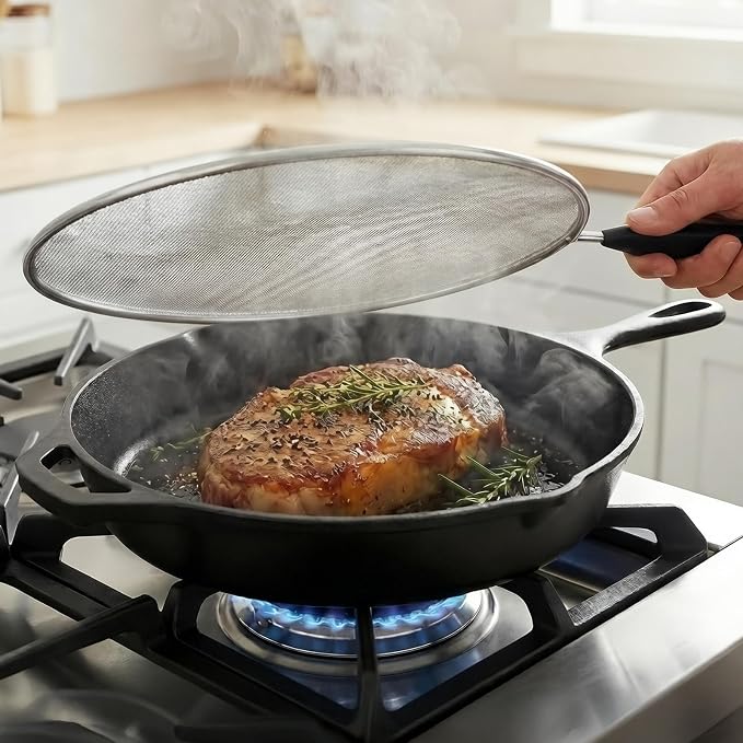 2-Pack Splatter Screen for Frying Pan - Image 3