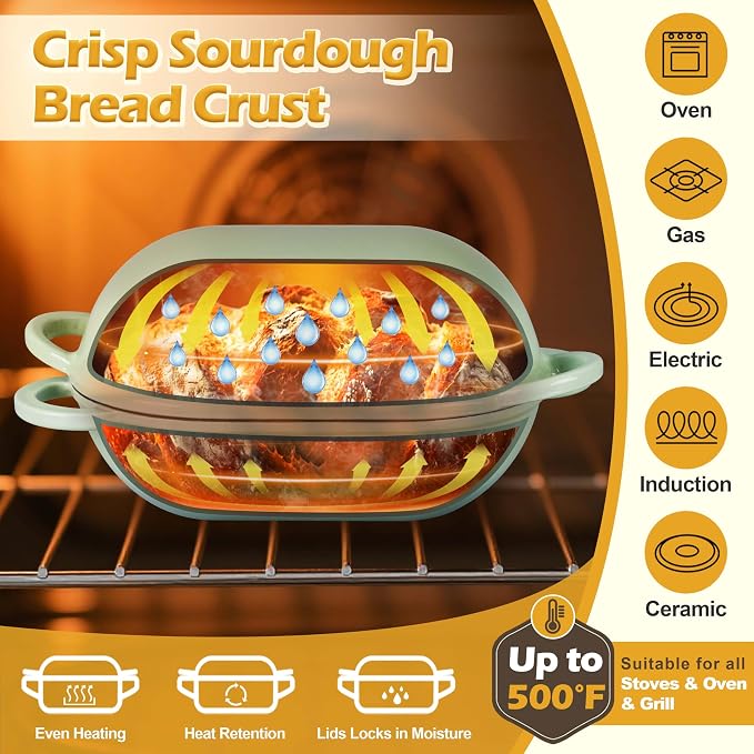 Homikit Enameled Cast Iron Dutch Oven - Image 3