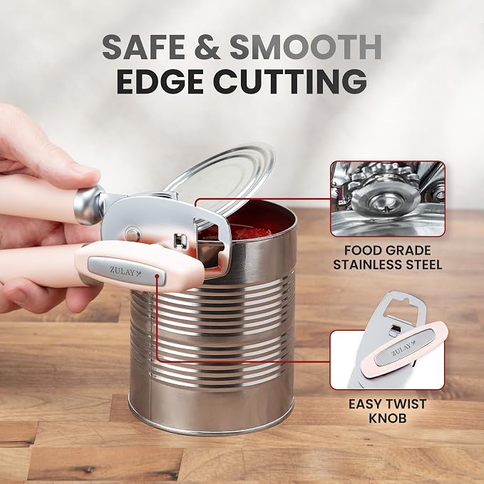 Zulay Kitchen Heavy Duty Stainless Steel Can Opener Manual - Image 4