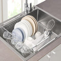 Dish Drying Rack Over The Sink Expandable to 24.5" Dish Drainer — Space-Saving by SweetHomeCollection
