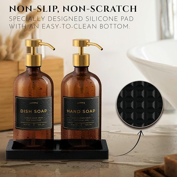 Glass Soap Dispenser Set of 2 - Image 3