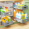 1 Pack Under Sink Organizer, 2 Tier Pull out Cabinet Organizer Mesh Baskets by Kitstorack