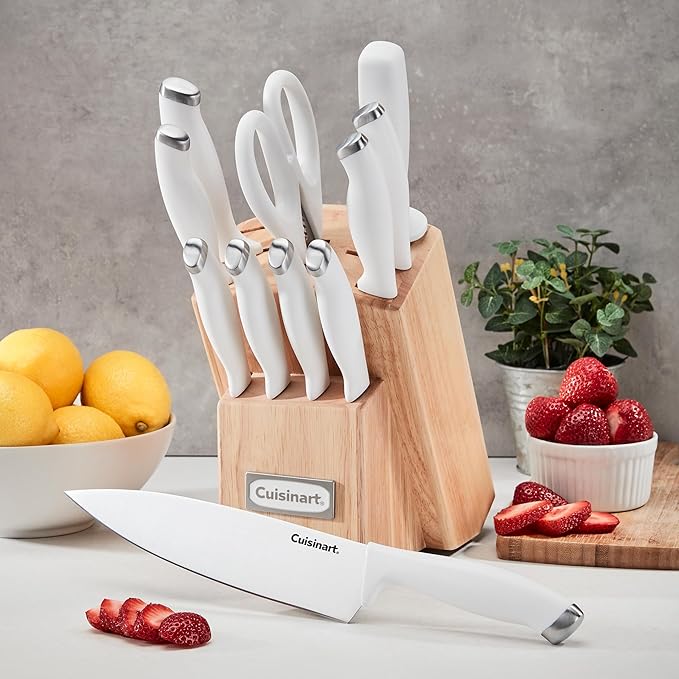 Cuisinart Block Knife Set, Lightweight, Stainless Steel, Durable & Dishwasher - Image 2