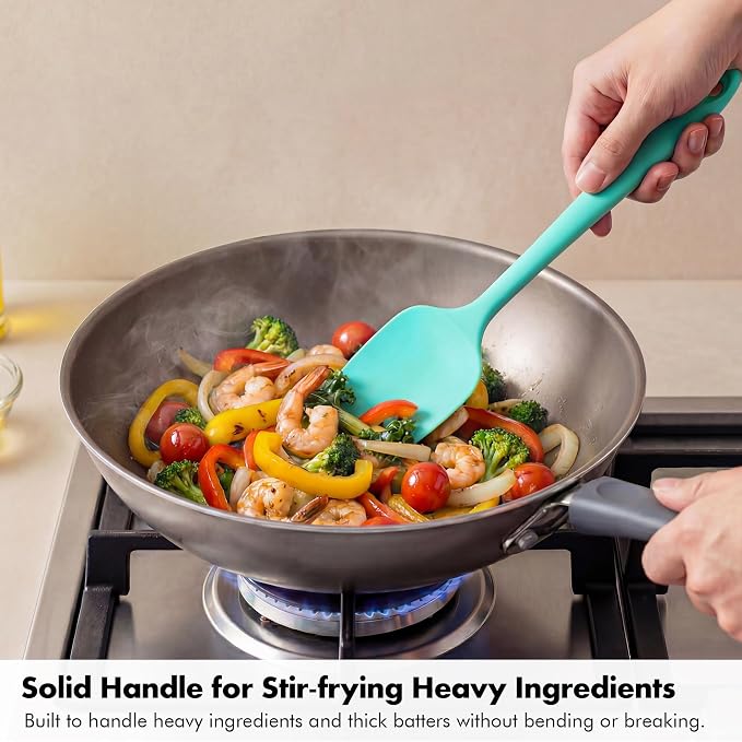 Silicone Spoon Spatula Set: 600ºF Heat Proof Food Grade Baking Essentials - Image 5