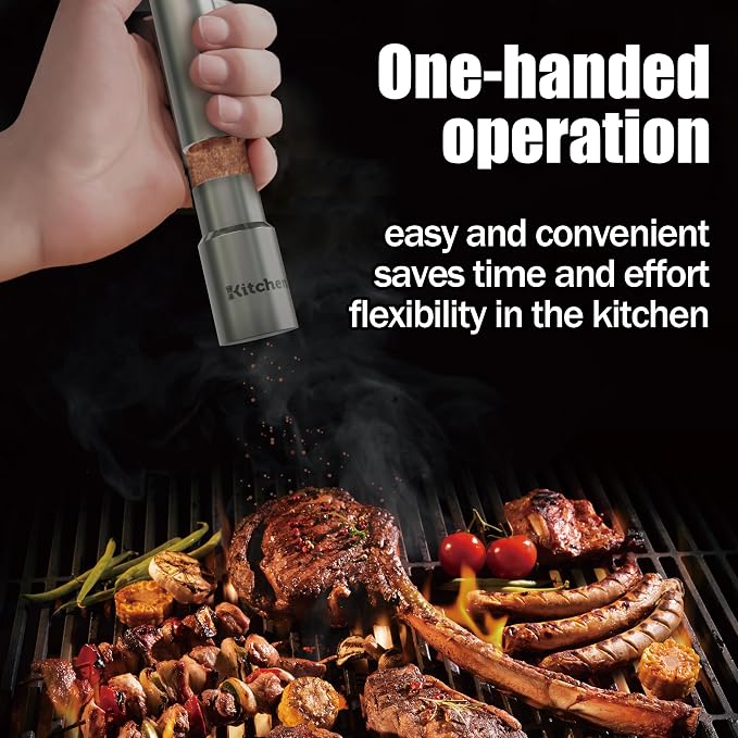 Modern Thumb Click Salt and Pepper Grinder - Image 2