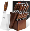 MSY BIGSUNNY Knife Block Set 17-piece Knife Set by MSYBIGSUNNY