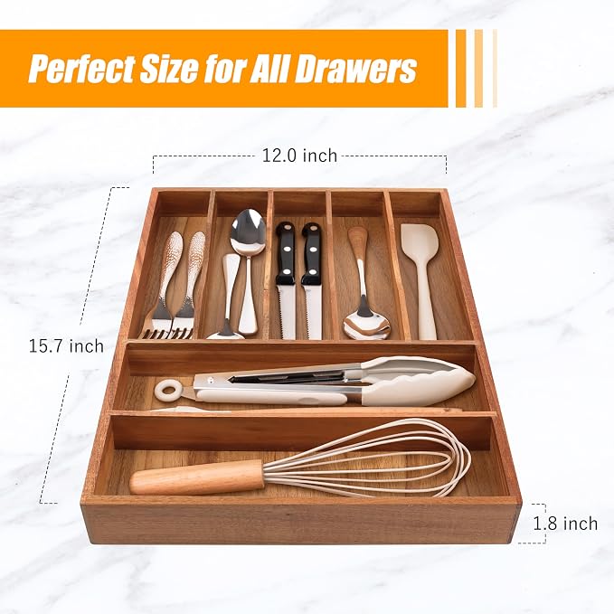 Bellsal Bamboo Silverware Organizer - Image 3