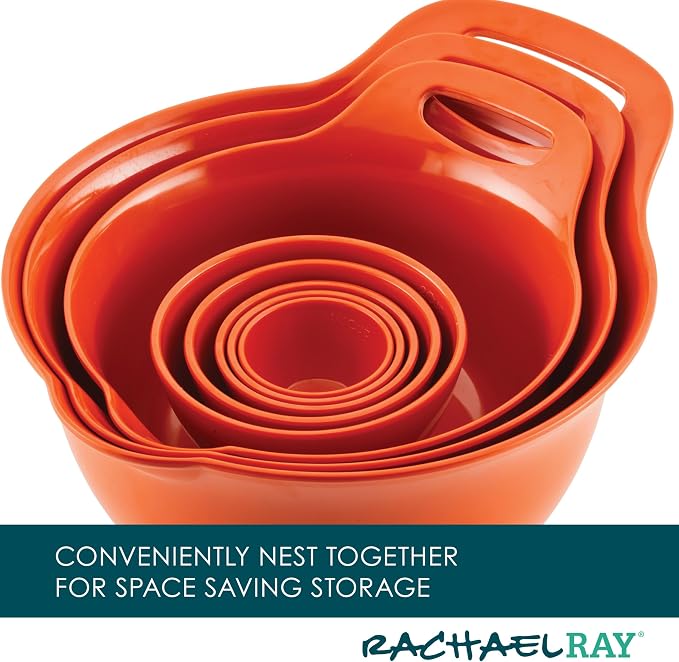 Rachael Ray Pantryware Mixing Bowl Measuring Cup and Utensil Set, 10 Piece - Image 7