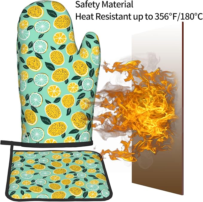 Lemon Pot Holders and Oven Mitts - Image 5