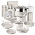 Granitestone Ceraluxe 20 Pc Ceramic Cookware Set Nonstick, Complete Pots and by Granitestone+
